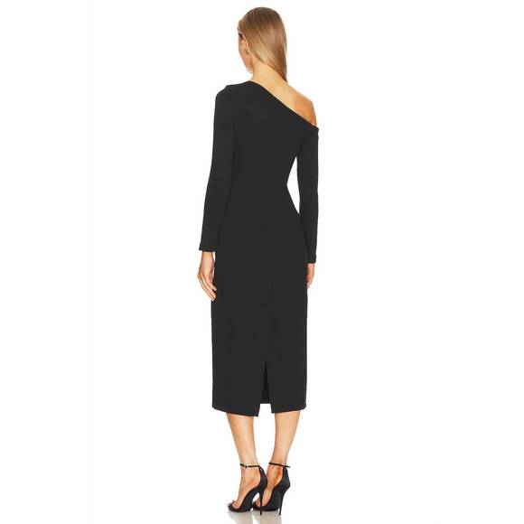 NEW ENZA COSTA exposed shoulder dress in black - Picture 2 of 2